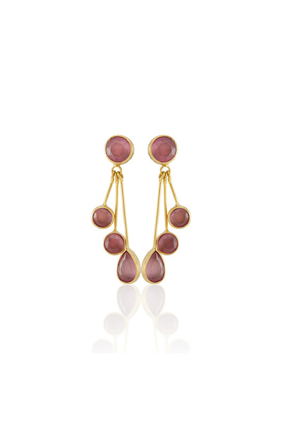 Design by Kadir Kadir Jewellery22 Ayar Altın Kaplama Vintage Küpe -El İşçiliğ...