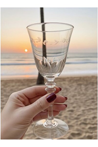 DECOSTYLE Pasabahce Decorated Handmade Ivy Goblet 6 Pieces