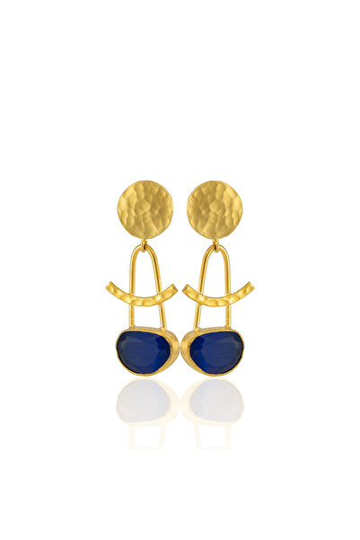 Design by Kadir Kadir Jewellery 22 Ayar Altın Kaplama Vintage Küpe -El İşçili...