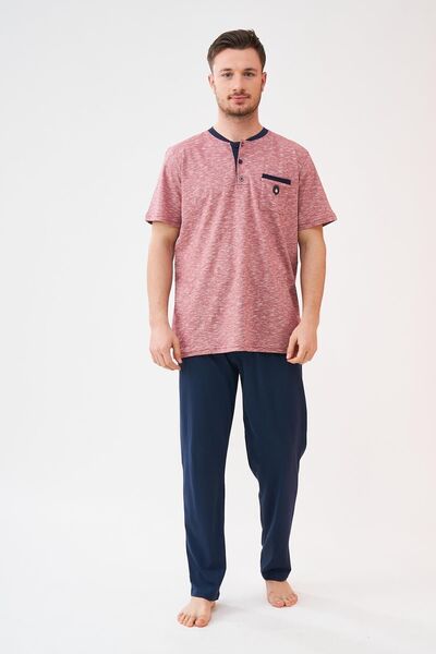 PJS 23322 Muški komplet pidžama sa kariranim uzorkom