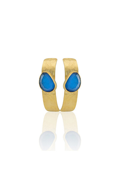 Design by Kadir Kadir Jewellery 22 Ayar Altın Kaplama Vintage Küpe -El İşçili...