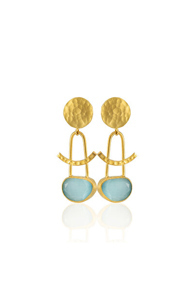 Design by Kadir Kadir Jewellery 22 Ayar Altın Kaplama Vintage Küpe -El İşçili...