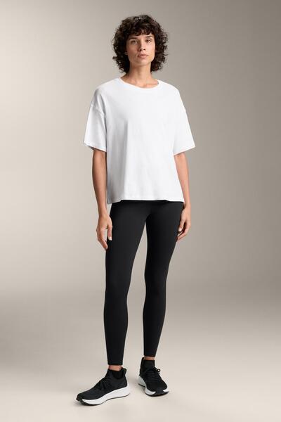 Oysho Pamuk karışımlı kısa kollu boxy tişört