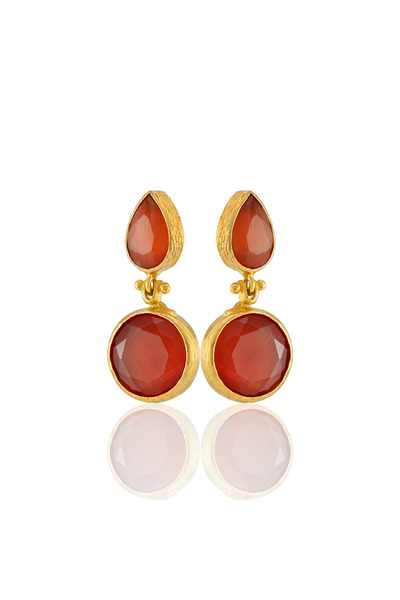 Design by Kadir Kadir Jewellery 22 Ayar Altın Kaplama Vintage Küpe -El İşçiliği Ve Hipoalerjenik Küpe