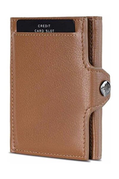 FEND محفظة جلدية ثلاثية الطي مزودة بخاصية حجب RFID مع 6 فتحات للبطاقات ونافذة...