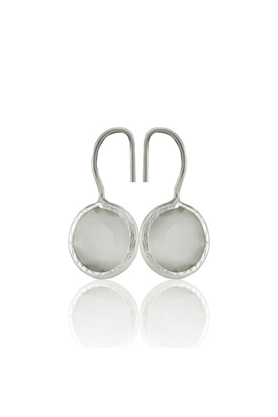 Design by Kadir Kadir Jewellery Gümüş Kaplama Kadın Taşlı Küpe -El İşçiliği Ve Hipoalerjenik Küpe