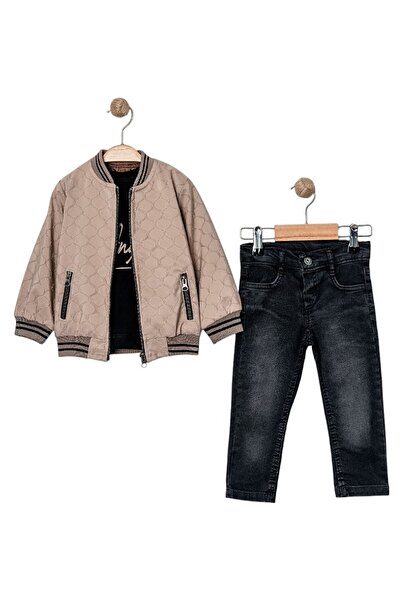 Celira بدلة ريبانالي للأولاد باللون البني 1 سنة، 2 سنة، 3 سنوات، 4 سنوات