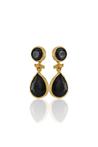 Design by Kadir Kadir Jewellery 22 Ayar Altın Kaplama Vintage Küpe -El İşçili...