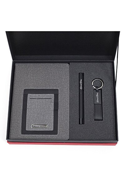 hediyerengi Kişiye Özel Kanguru Defter Kalem Ve Anahtarlık Seti Tasarım Kutul...