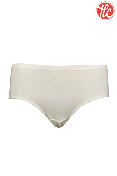 MK 21 Yıldız 3592 Ecru Heart Chiloți Bato de damă cu talie înaltă