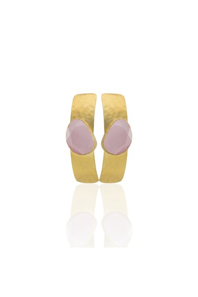 Design by Kadir Kadir Jewellery 22 Ayar Altın Kaplama Vintage Küpe -El İşçili...
