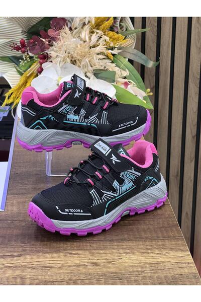 homiro Pantofi ortopedici impermeabili pentru copii - negru fucsia