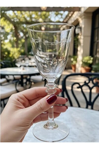 DECOSTYLE Pasabahce Decorated Handmade Ivy Goblet 6 Pieces