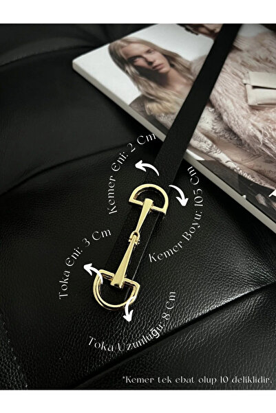 Fiori Tenký černý pásek pro ženy s dlouhou zlatou přezkou, pásek na kabát, pásek na košili, pásek na šaty