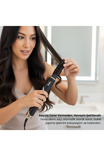ROBX 818 11 in1 Multi Styler Sıcak Soğuk Hava Üflemeli Saç Şekillendirme Kurutma Çok Fonksiyonlu Set