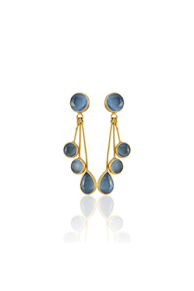 Design by Kadir Kadir Jewellery22 Ayar Altın Kaplama Vintage Küpe -El İşçiliğ...