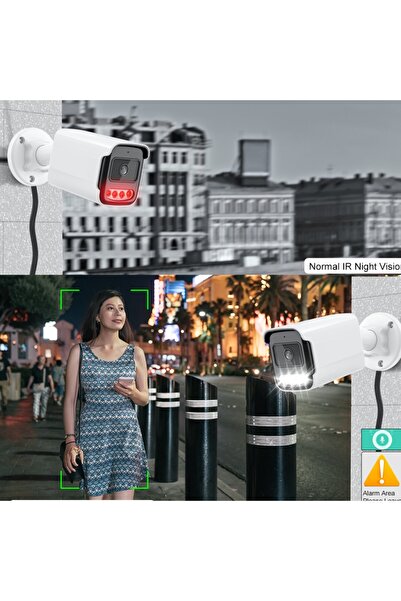 jetucuzal J-TECH JT-9060 5MP SESLİ IP Bullet PoE 3.6MM Network Kamera Gece-Gündüz Renkli Görüntü