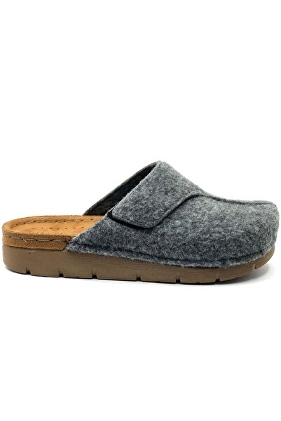 KOCAMANLAR Bento K-117002 Home Slippers Orthopedic Women's Slippers Gray