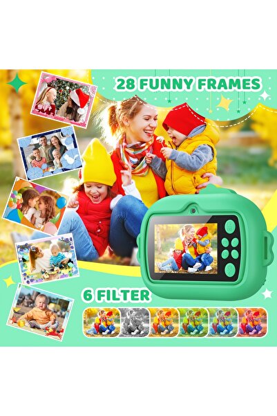 VALA Children's Camera with Printing Feature, VALA® 4K Dinosaur