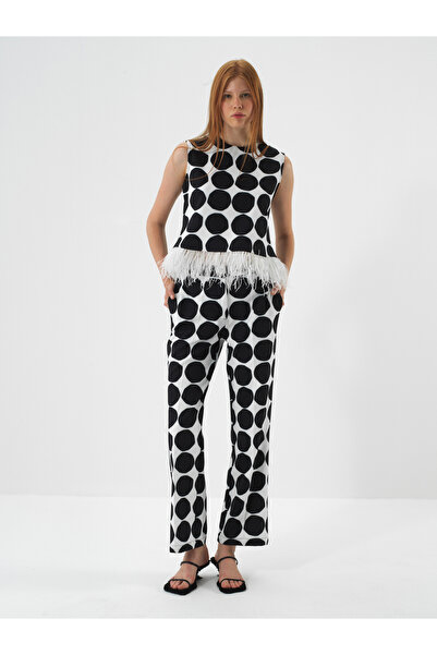 Xint Kadın Siyah Formunu Koruyan Oversize Pantolon