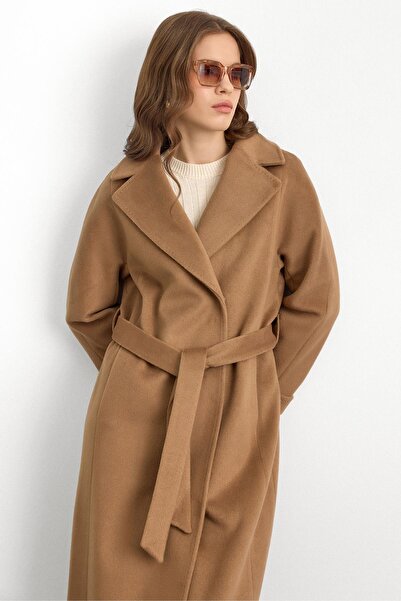 Olcay Oversize Premium Coat with Stitch Detail K. Kamel 3108