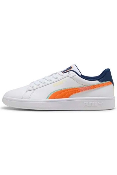 Puma Smash 3.0 Playdate Jr 402826 Unisex Αθλητικά Παπούτσια ΛΕΥΚΟ
