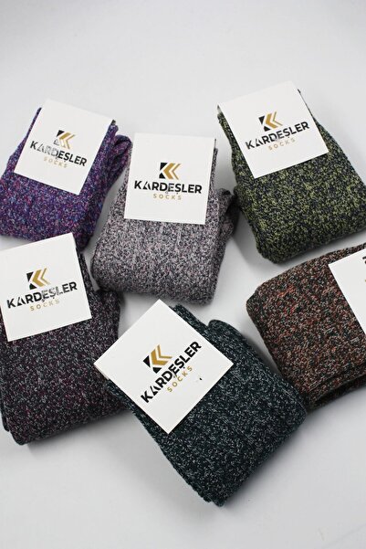 KARDEŞLER ÇORAP Men's Winter Multicolored Socks 6 Pack