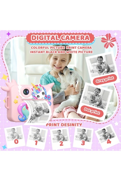 VALA Instant Print Camera for Kids, VALA® 10K UNICORN, 48Mpx Dual Camera