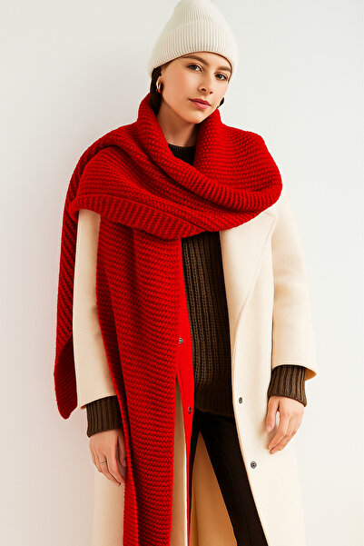 Sheilar Lings Örgü Triko Atkı Kaşkol