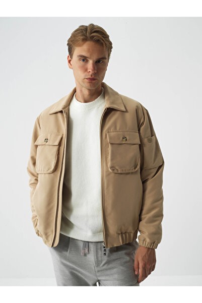 Xint Erkek Camel Formunu Koruyan Regular Fit Mont