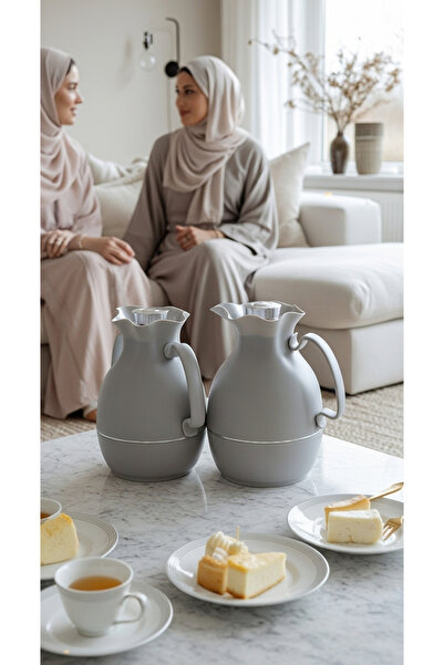 Generic طقم ترامس للشاي والقهوة 1 لتر