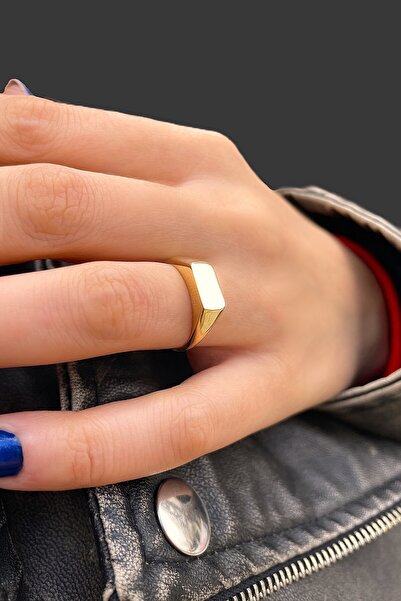 Altınaşkı Plaka Taşsız Altın Yüzük