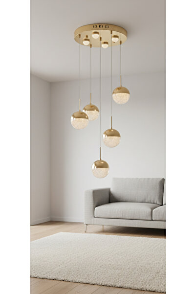 Avize ŞEKER 5 Lİ YUVARLAK 3 RENKLİ KUMANDALI