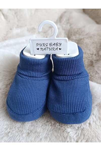 PURE BABY NATURA 0-6 أشهر قماش مجدّل أحذية أطفال مرنة للجنسين
