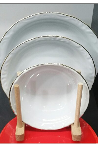 Porland Yaldızlı 6 Kişilik Yemek Takımı 18 Parça