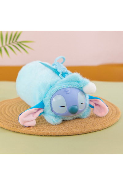 synshop Stitch Stiç Kuala Labubu Peluş Askılı Kalemlik Kalem Kutusu Oyuncak Çanta Cüzdan Makyaj Çantası
