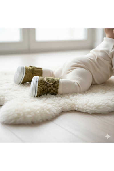 Babexi First Step Winter Booties |   Non-Slip Sole Newborn Baby Shoes (Put on and Take Off)