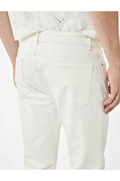 Koton Straight Fit Jean Trousers with Regular Waist Pockets - Mark Jean