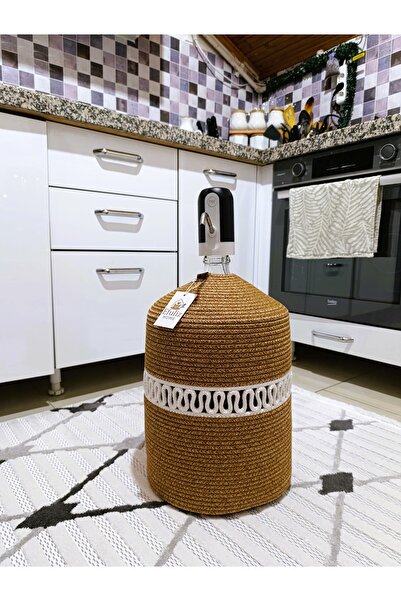 Efuliz Home Husă pentru dozator de apă cu aspect de răchită de iută, elegantă...