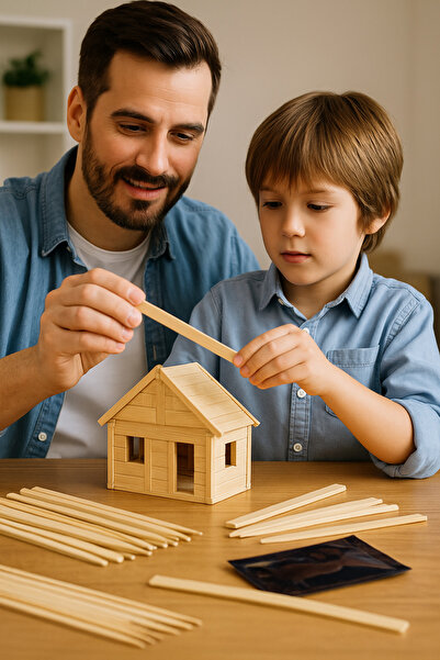 Özkan Ambalaj Temizlik 100 Adet Etkinlik Maket Yapımı Ahşap Çubuk Ahşap Adana Şiş / Tahta Şiş / Çöp Şiş