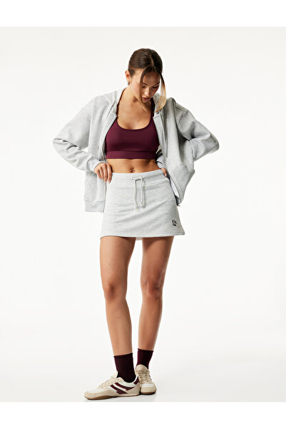 Koton Φούτερ με φερμουάρ, μακρυμάνικο, αθλητικό φούτερ με τσέπη καγκουρό