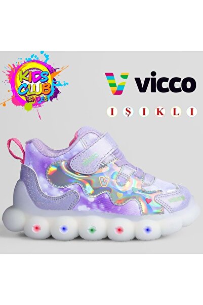 Vicco Sonya Orthopedic Sole Lighted Children's Boots Lila
