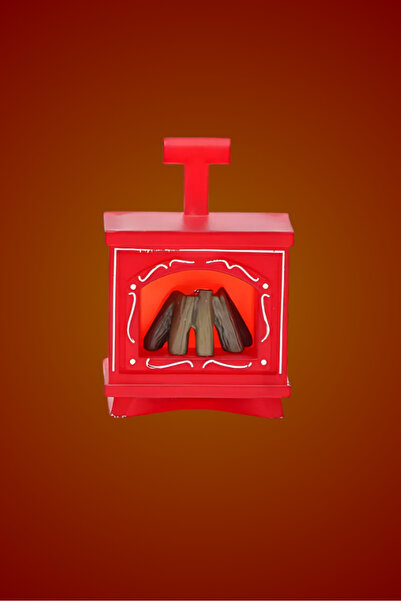 GUCSO Minyatür LED Şömine, Dekoratif Işıklı Küçük Şömine, Mini LED Şömine Işığı, Sıcak Ambiyanslı Dekor