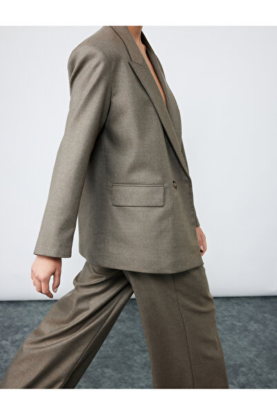 Koton Cepli Pile Detaylı Geniş Paça Yüksek Bel Palazzo Pantolon