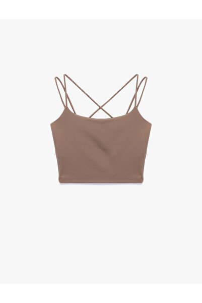 Koton Cross Strap Sleeveless Slim Fit Sports Tank Top