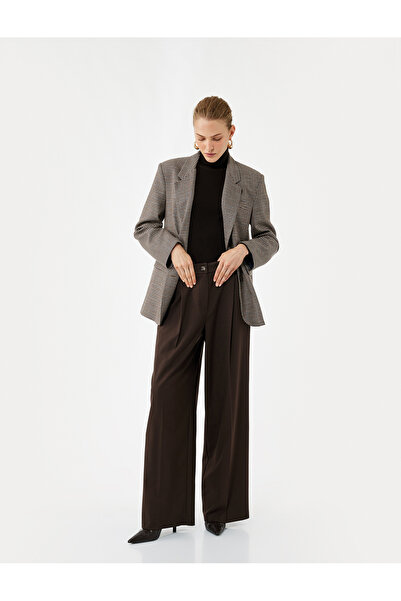 Koton Штани з кишенями, плісировані, прямі, широкі, палаццо