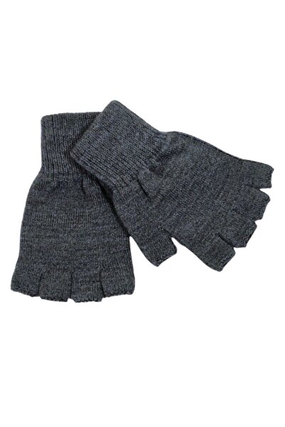 AXE SPORTSWEAR Antrasit Renk Unisex Çocuk Parmaksız Kesik Yarım Parmak Kışlık...