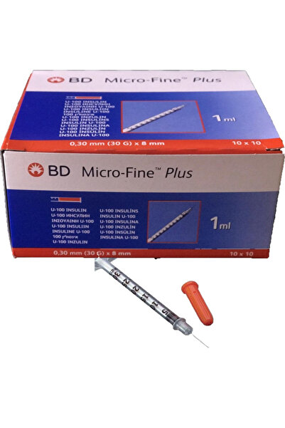 BD MICROLANCE 1ml-1cc- Enjektör 0,30gr X 8mm (30G) mezoterapi-prp-işlem için kullanılır. 1 kutu-100 adet