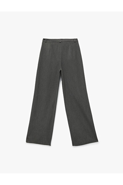 Koton Cepli Pile Detaylı Yüksek Bel Palazzo Pantolon