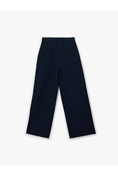 Koton Pileli Cepli Uzun Geniş Paça Palazzo Pantolon